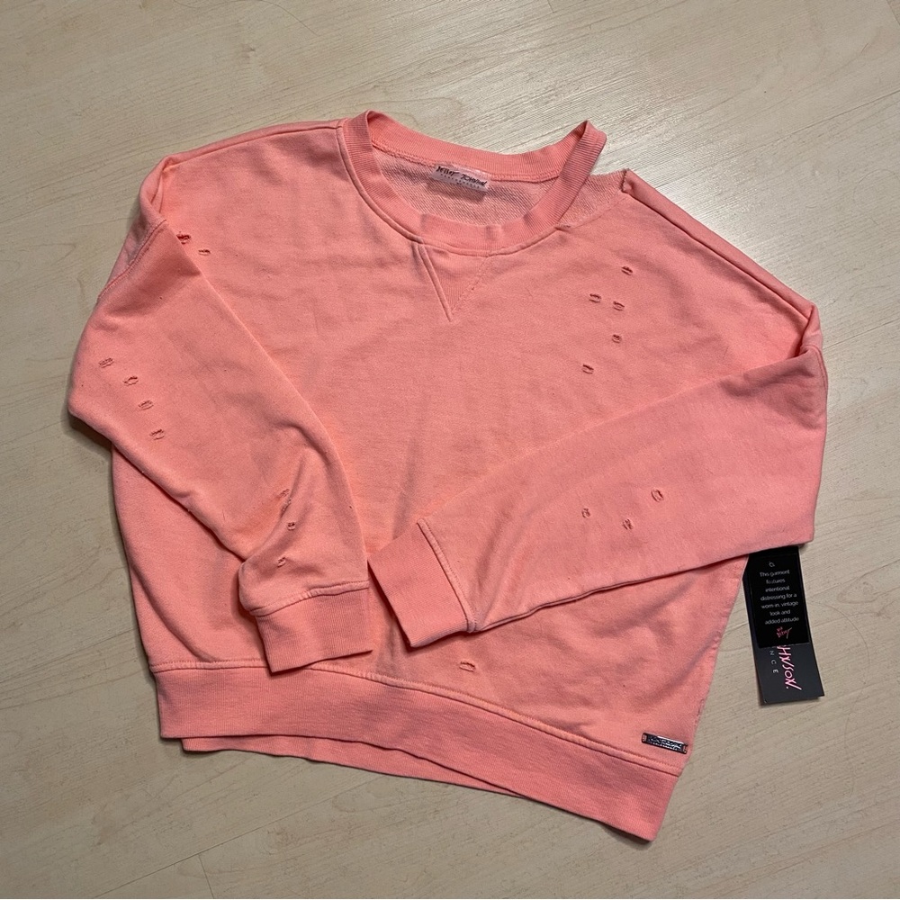 Betsey Johnson Performance Distressed Pullover - XS - NWT